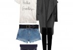 Look N°2, cuissard con cardigan o cappottino Look N°2, cuissard con cardigan o cappottino